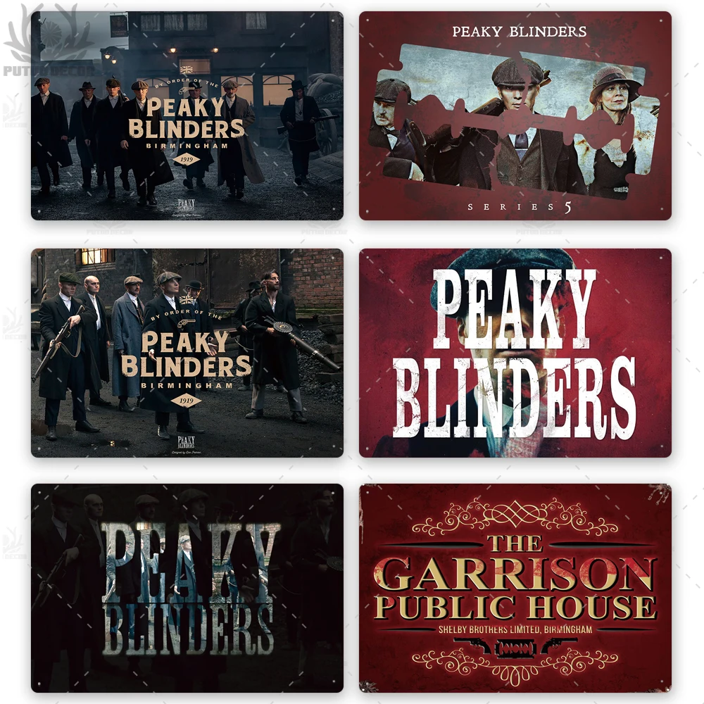 Peaky Blinders металлический плакат оловянные знаки винтажные металлические знаки металлическая пластина для паба бар человек пещера Настенный декор