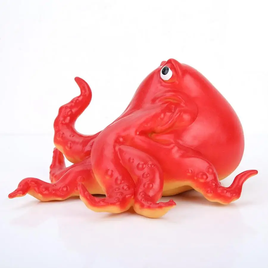 

4 Styles Kids Original Genuine Octopus Penguins Shape Simulation Animal Plastic Model Toy for Children Gift Home Decoration