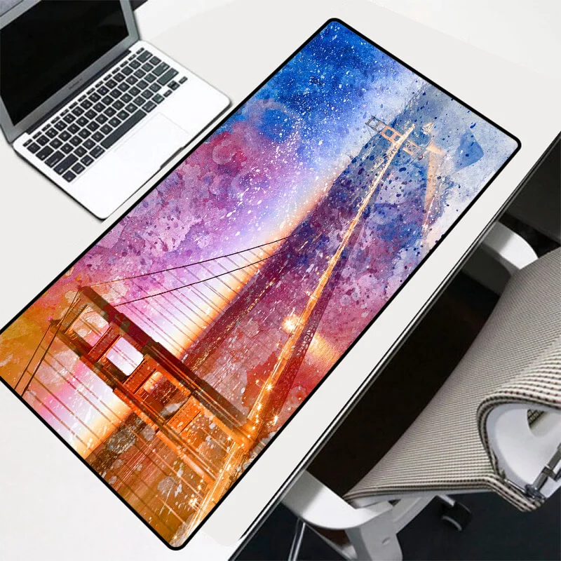 

Mairuige Gaming Mouse Pad Accessories Landscape Bridge Mouse Pad Computer Notebook Non-slip Wireless Charging Mouse Pad Desk Mat