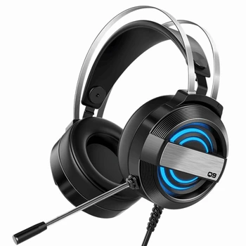 

Q9 Gaming Headset USB Headset Noise Reduction Headset, Breathing Light Computer Headset with Microphone