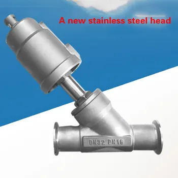 

Stainless steel pneumatic Angle seat valve quick connect Y type high temperature steam Angle seat valve DN15 -DN50