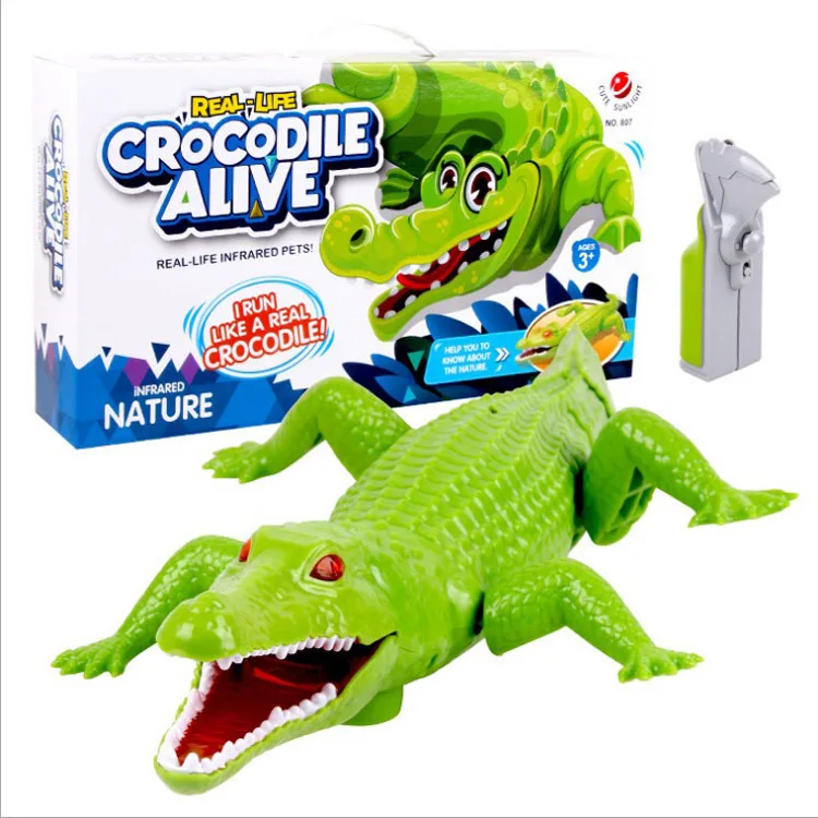 

Model Infrared Remote Control Crocodile Trick Scary Strange New Animal Model Electric Toys Electronic Pet