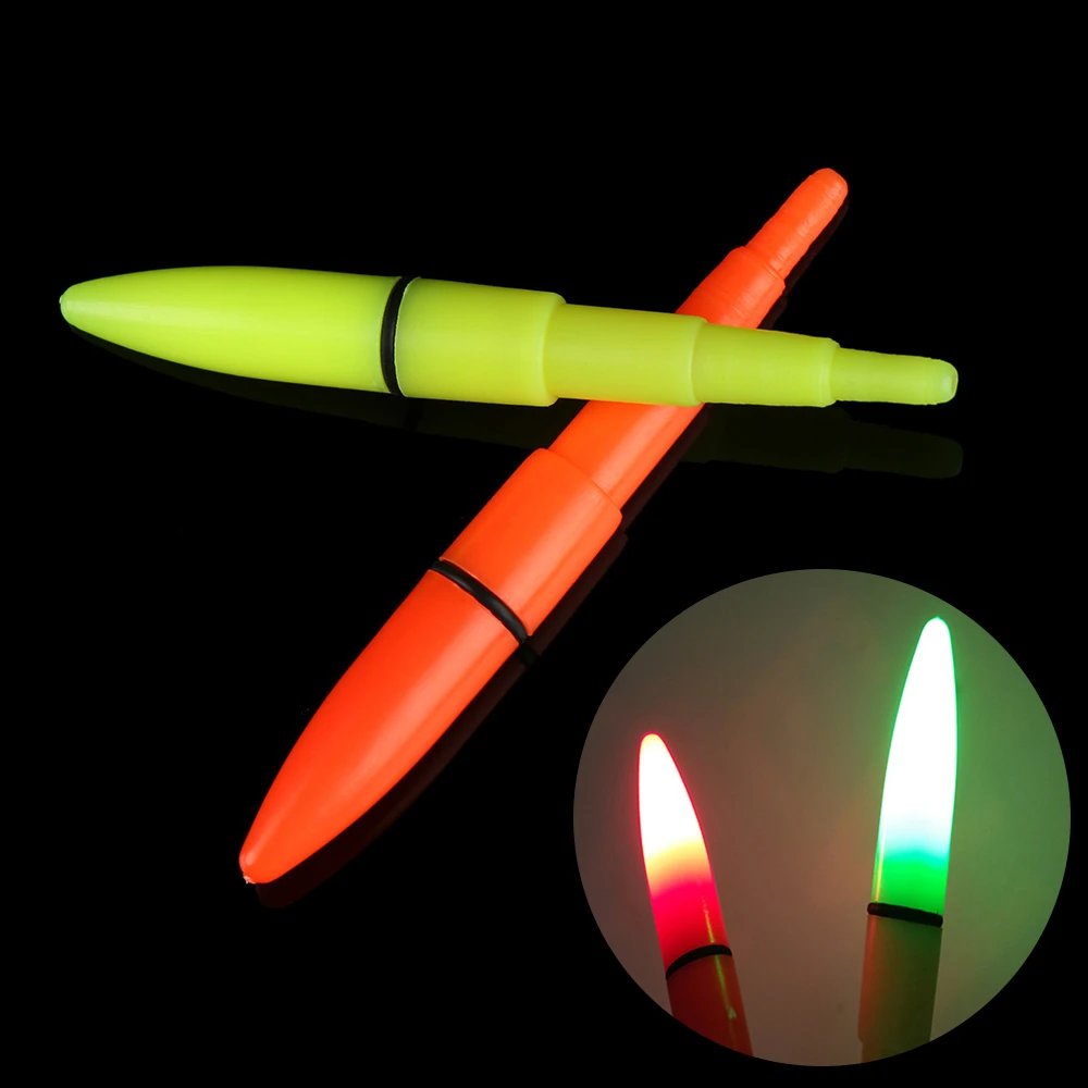 Canne à pêche télescopique à Clip, 5 pièces/lot, bâton lumineux électronique, lampe lumineuse