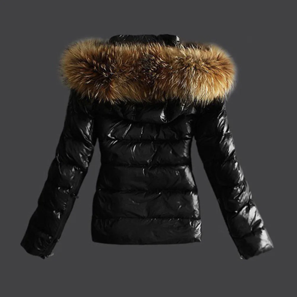 Зимнее женское однотонное хлопковое пальто с капюшоном и воротником из искусственного меха, короткий пуховик, однотонный цвет, легко сочетается с идеальными подарками для вас