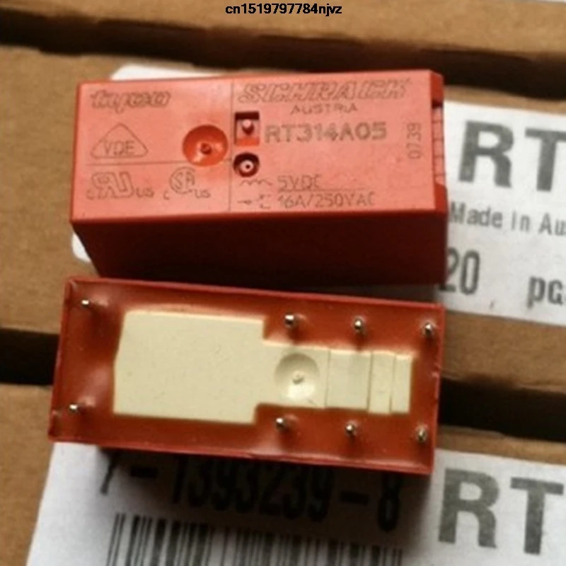 

RT314A03 3VDC 3V RT314A05 5VDC 5V RT314A12 12VDC 12V 16A relay 8PIN 5PCS