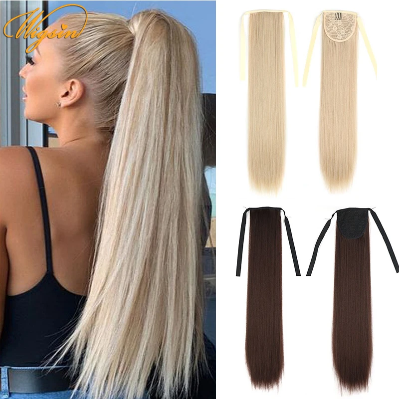 blonde ponytail extension