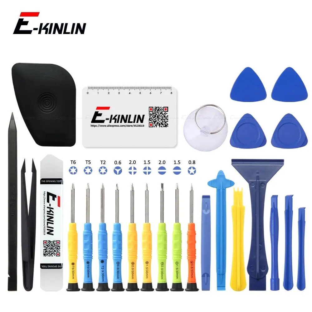 26 In 1 Kit Di Riparazione Cacciavite Strumenti Aperti Smontaggio Schermo Smontaggio Spudger Leva Piede Di Porco Batteria Per Iphone Per Samsung Huawe