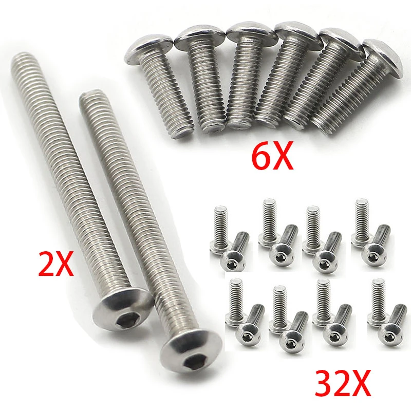 Motorcycle Parts Stainless Steel Fairing Bolt Screw Kit For BMW R1100RT R1100 R1150RT 19962001