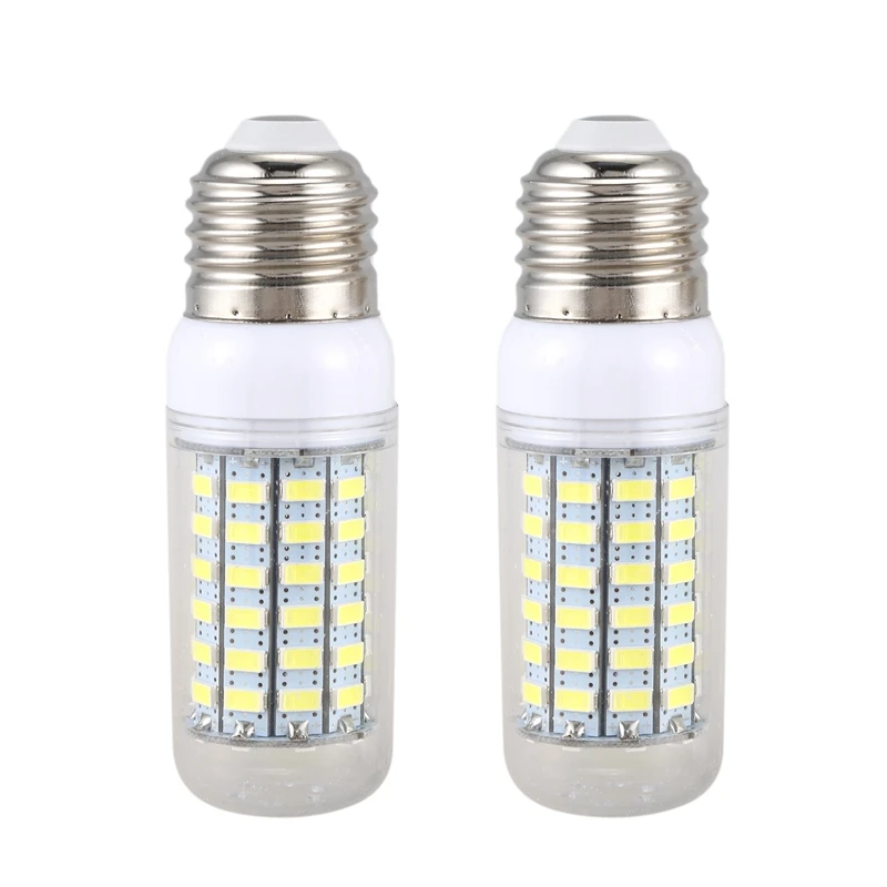 Новый 2 шт энергосберегающая лампа E27 220V 69 SMD 5730 1500LM 6000-6500K светодиодный светильник