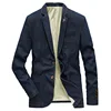 M-4XL Denim Blazer Men Jacket Cotton Autumn Spring Fashion Male Clothes Slim Fit Business Jean Coats Men Casual Suits  MY189 3