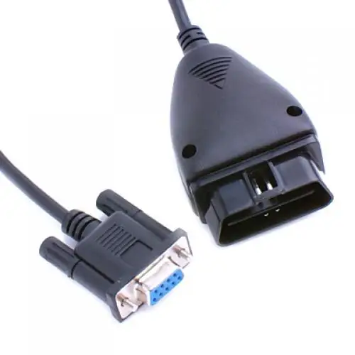 OBD2 16Pin to DB9 9pin Serial Port RS232 Adapter Cable Car Diagnostic Tool