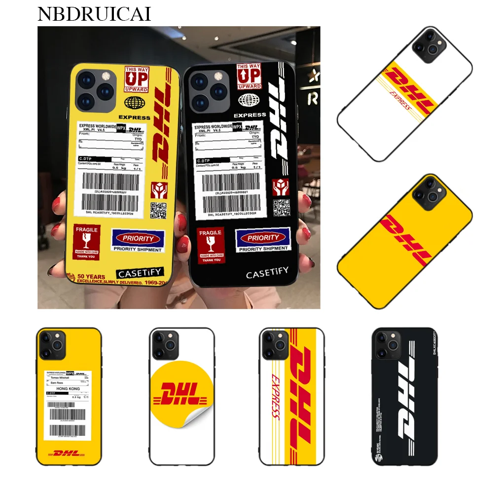 Nbдруicai Горячая Dhl экспресс ТПУ Черный чехол для телефона Корпус iPhone 11 pro XS MAX 8 7 6 6S