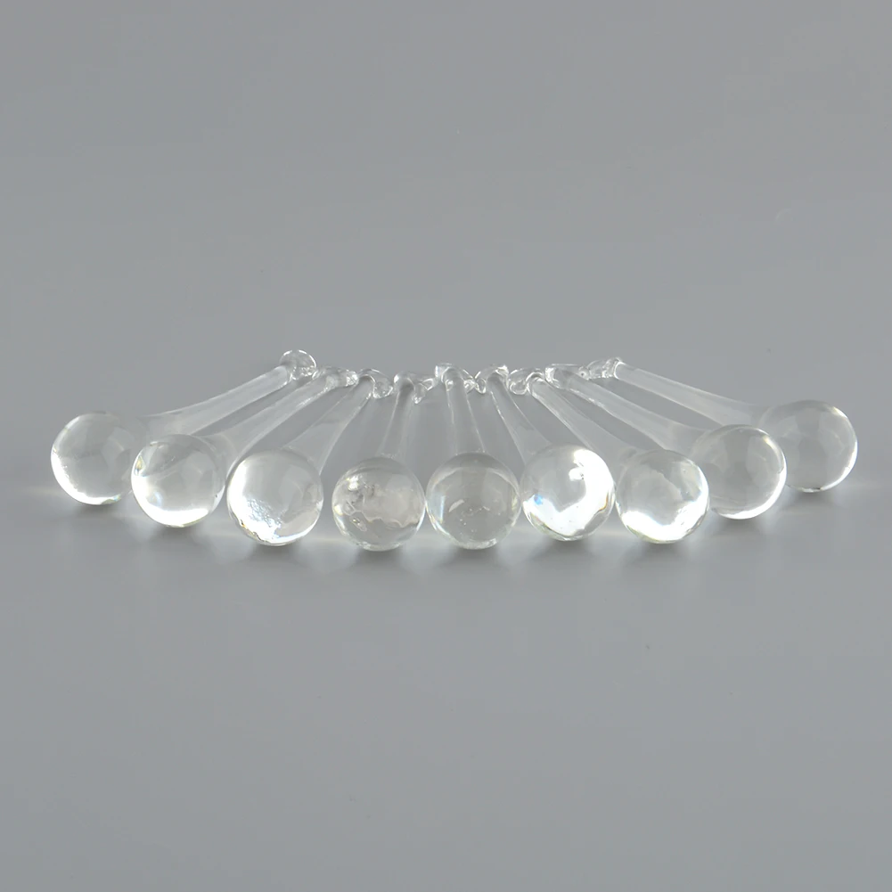 

10x Chandelier Lighting Light Drop Pendant Clear Crystal Glass Prisms Home