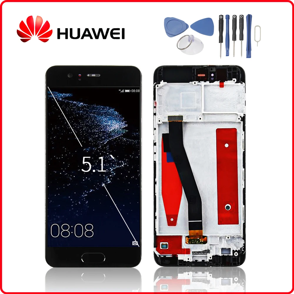 

Original For HUAWEI P10 LCD Display Touch Screen Digitizer For Huawei P10 Display with Frame Replacement VTR-L09 VTR-L10 VTR-L29