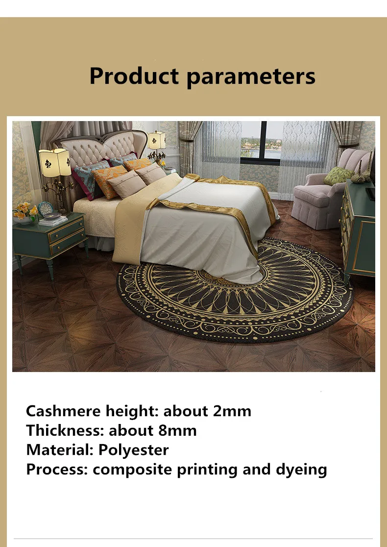 1 American ethnic bohemian vintage round rug (5)