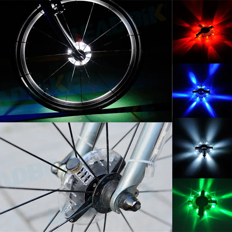 1PCS Waterproof Bicycle Rechargeable Wheel Light MTB Bike Night Batteries Front Tail Warning LED Lamp Riding Accessories | Спорт и