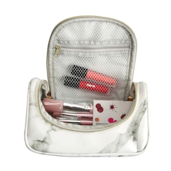 

Multifunctional Portable Travel Wash Makeup Bag Useful Marble Pattern Cosmetic Storage Bag