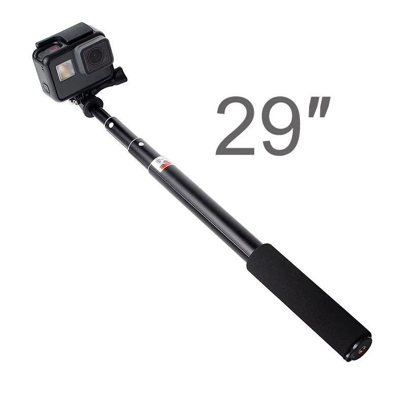 Для GoPro Аксессуар 29 дюймов алюминиевая селфи-палка монопод для Go Pro Hero 9 8 7 6 5 4 Session