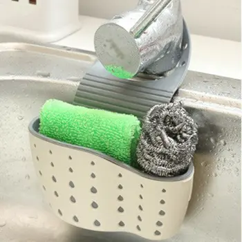 

Sink Hanging Basket Kitchen Storage Tool Organizer Water Drainer Sponge Spoon Hanger Box Double-Layer