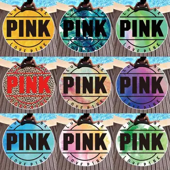 

3D Printed Microfiber soft Towel Round Beach Towel Tassel Yoga Mat ToallaBlanket Printed Serviette 150cm Bath Towel Summer YJ46
