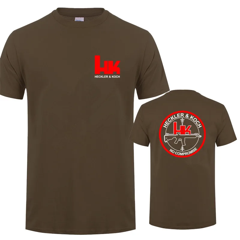 Hk Heckler Koch No Compromise Man T-shirt Cotton Cool Heckler Koch T Shirts Tops LH-229 3