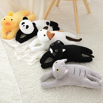 

50cm Super Soft Animals Plush Pillow Stuffed Cartoon Animal Cute Cat Plush Toy Bedroom Nap Pillow Kids Adults Christmas Gifts