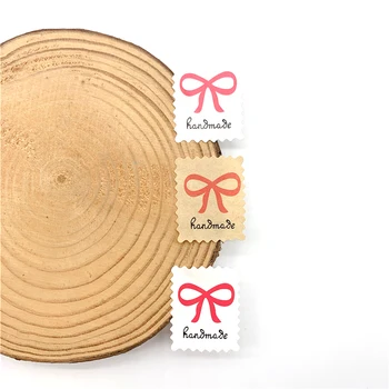 

1000pcs/lot Red Bow Postage Stamp Handmade Decor Scrapbook Materiel Scrabooking for Gift Box Srapbook Materiales Festival Gift