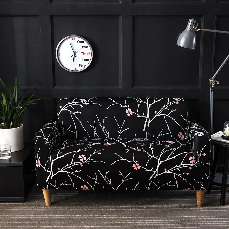 

Elastic Spandex Sofa Cover Tight Wrap All-inclusive Sofa Slipcovers Slip-resistant Full Couch Cover Sofa Towel For Living Room