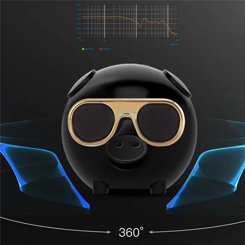 Поросенок Форма Портативный пение Bluetooth динамик мини сабвуфер объемный стерео