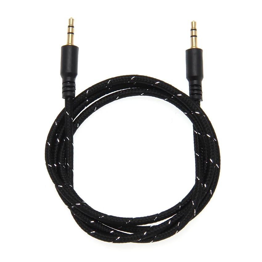 3 5mm Jack Audio Cable Gold Plated Jack 3 5 mm Male to Male Aux Cable For iPhone Car Headphone Speaker 100pcs lot