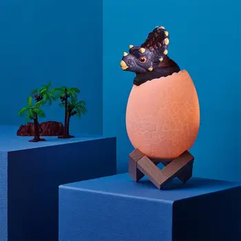 

16 Colors Dinosaur Egg Bedside Lamp Remote Control 4 Modes Toy Rechargeable Table Lamp 3D Dinosaur Lamp Night Light