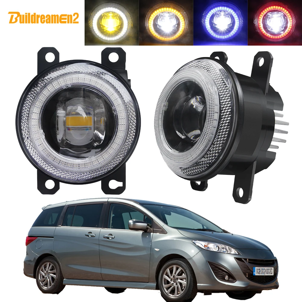 Car Fog Light LED Angel Eye Daytime Running Lamp 30W 8000LM 12V For Mazda MPV II (LW) 1999 2000 2001 2002 2003 2004 2005 2006 | Автомобили