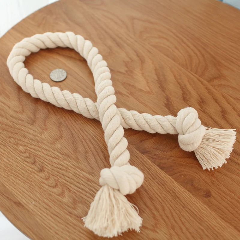 100% Cotton Three twisted Rope String Cord Twine Sash 2meter 5mm-20mm Thick Cords For Handmade Decorative cotton rope