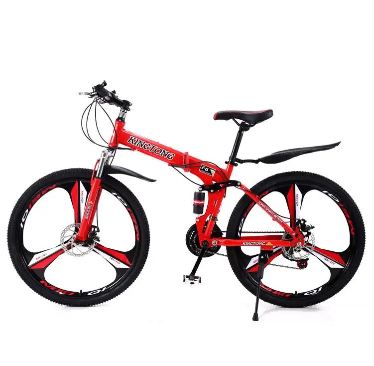KINGTONG Double disc brake 21/24/27 Speed Mountain Bike 24/26inch Fat Tire Bikes Shock Absorbers Bicycle Free Delivery Snow Bike