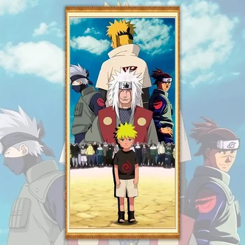 

Jiraiya Namikaze Мinato Full Drill Square/Round Cartoon Diamond Embroidery 5D Diamond Painting Rhinestone Picture Diamond Mosaic