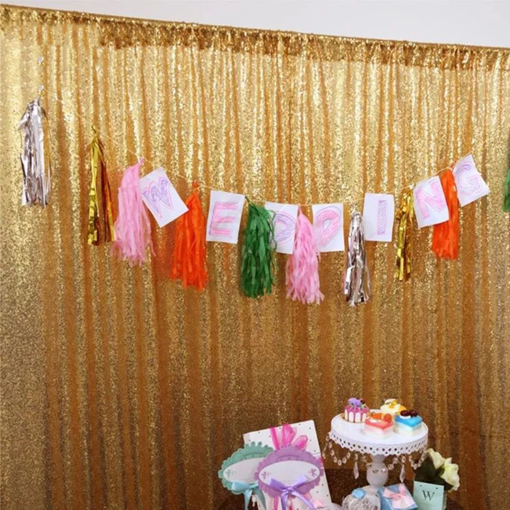 

Rectangular Sequins Background Tablecloth Decorative Cloth Bright Backdrop for Party table cloth Weddings Decoration