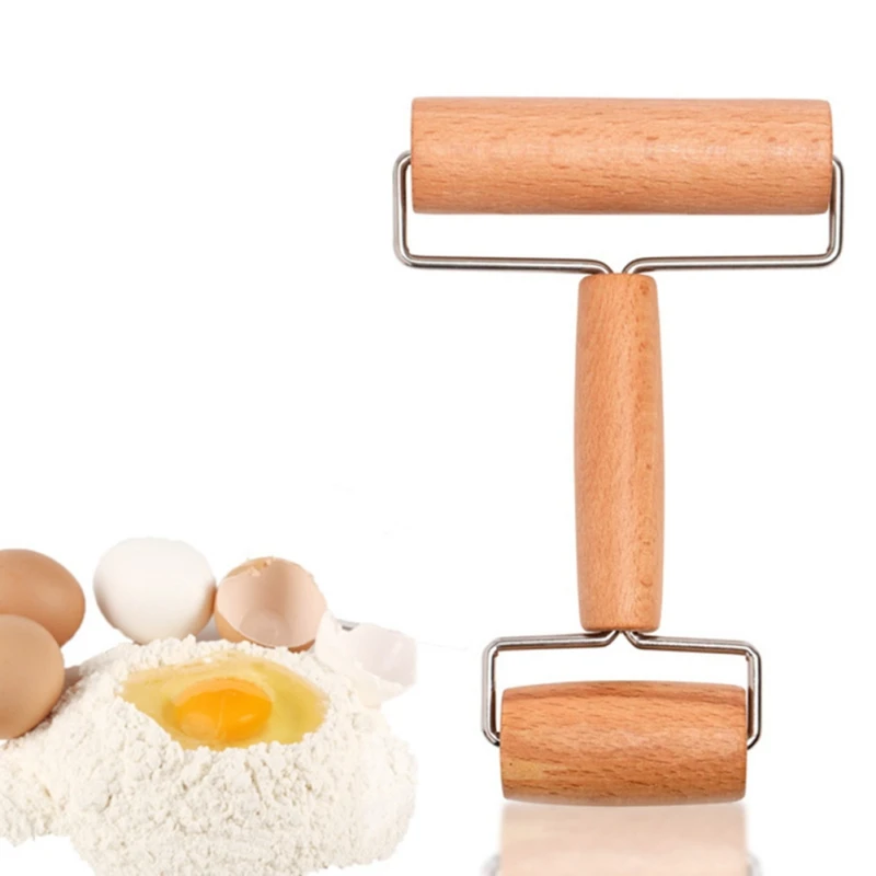 1 шт. кухонная двухсторонняя деревянная палочка для муки скалка для теста инструменты для выпечки печенья бисквит Фондант аксессуары для кухни