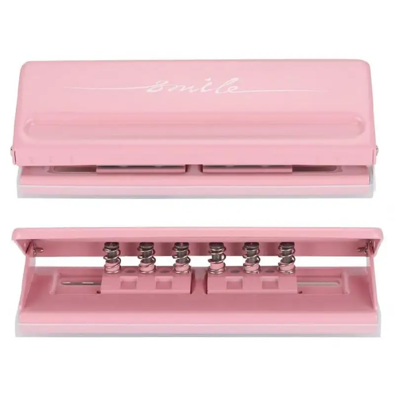 6 hole punch kw trio loose leaf punch paper six hole adjustable hole