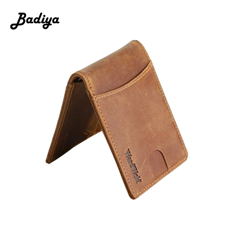 

Genuine Leather Men Wallet Multifunction RFID Multi-card Slots Business Card Holder Short Clutch Bag Thin Slim Male Coin Purse