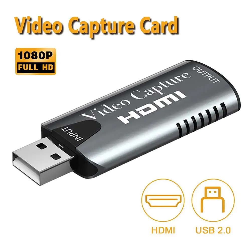 Портативная карта захвата аудио и видеосъемки USB 2 0 мини usb HDMI записывающее