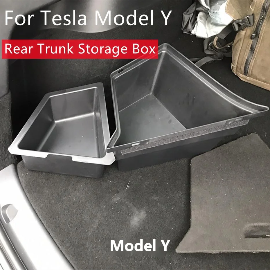 Для Tesla Model Y автомобильные аксессуары боковой ящик для хранения заднего