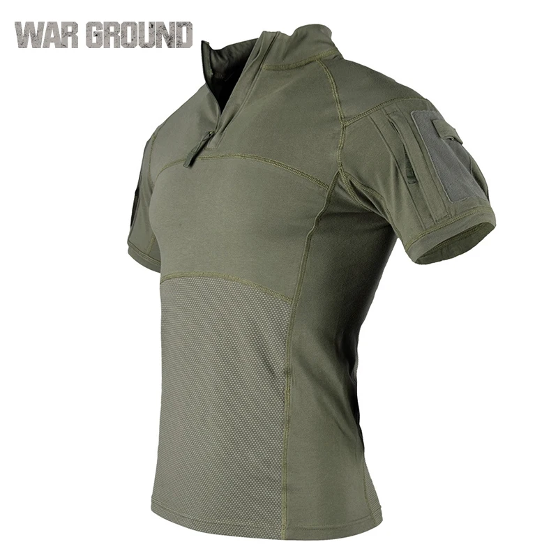 Мужская Военная тактическая рубашка с коротким рукавом, военная форма, военная футболка, Камуфляжный Камуфляж, снайперский охотничий костюм