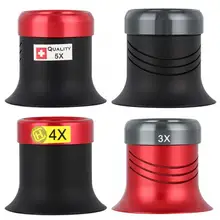 3X 4X 5X 10X увеличительное сапфировое стекло металлический объектив баррель часы ремонтная Лупа Ремонт часов инструменты для часовщика