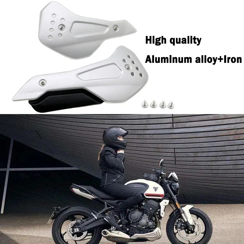 Motorcycle Aluminum Engine Guards Fit For Trident 660 2021 Trident660 Accessories Engine Belly Protection Plates Kit Engine Bell