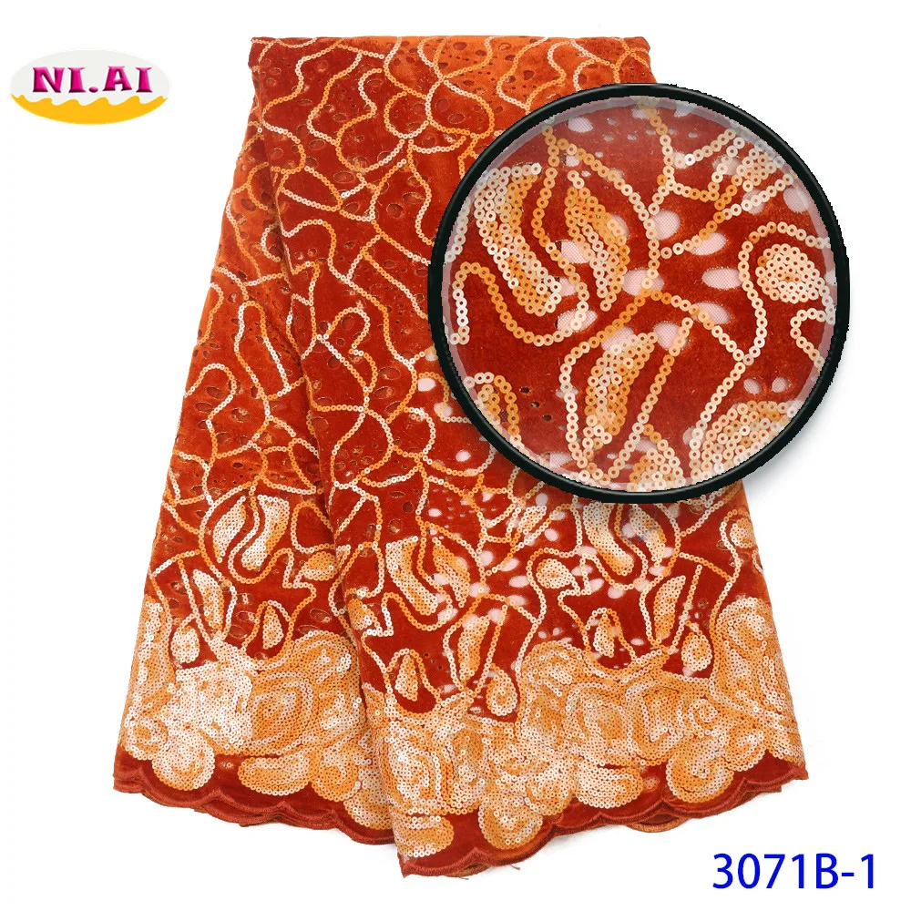 Бархатная кружевная ткань с блестками Tissu Africain Suisse Burnt Orange кружевная ткань индийская кружевная ткань Mr3071b