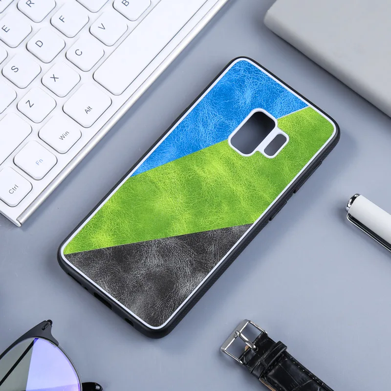 

For Samsung S8 S9 Plus S10 Lite Case PC+TPU+PU Skin Cover For Samsung Galaxy Note 8 M30 M10 J2 Pro J4 Core J6 Plus 2018 Coque