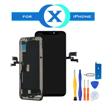 

For iPhone X OLED Display Screen Touch Assembly LCD Completed Screen Replacement Parts Digitizer+Tools