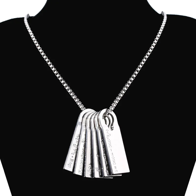 

Death Stranding Sam Cosplay Necklaces Norman Reedus Fomulas Pendant Necklace Long Chain Choker Jewelry Gift