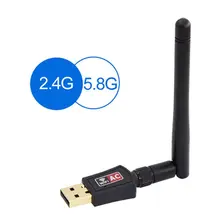 Carte adaptateur Wifi sans fil USB, antenne récepteur émetteur pour PC/TV Box