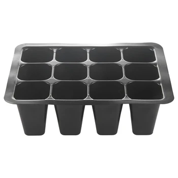 

5 Set 12 Cells Nursery Pot Planting Seed Tray Kit Plant Germination Box With Lid Garden Grow Box